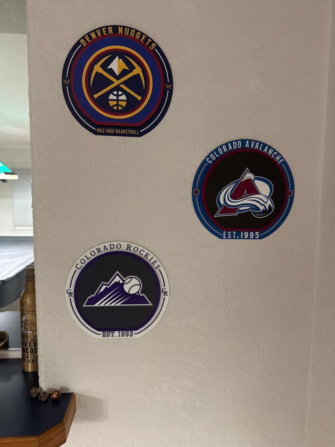 Customer photo review of Colorado Rockies "Double Play" On the Shelf or on the Wall Art