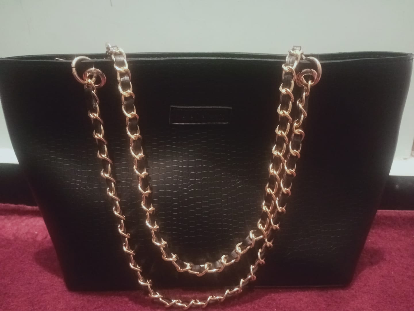 Customer photo review of Black New Wave Tote Bag