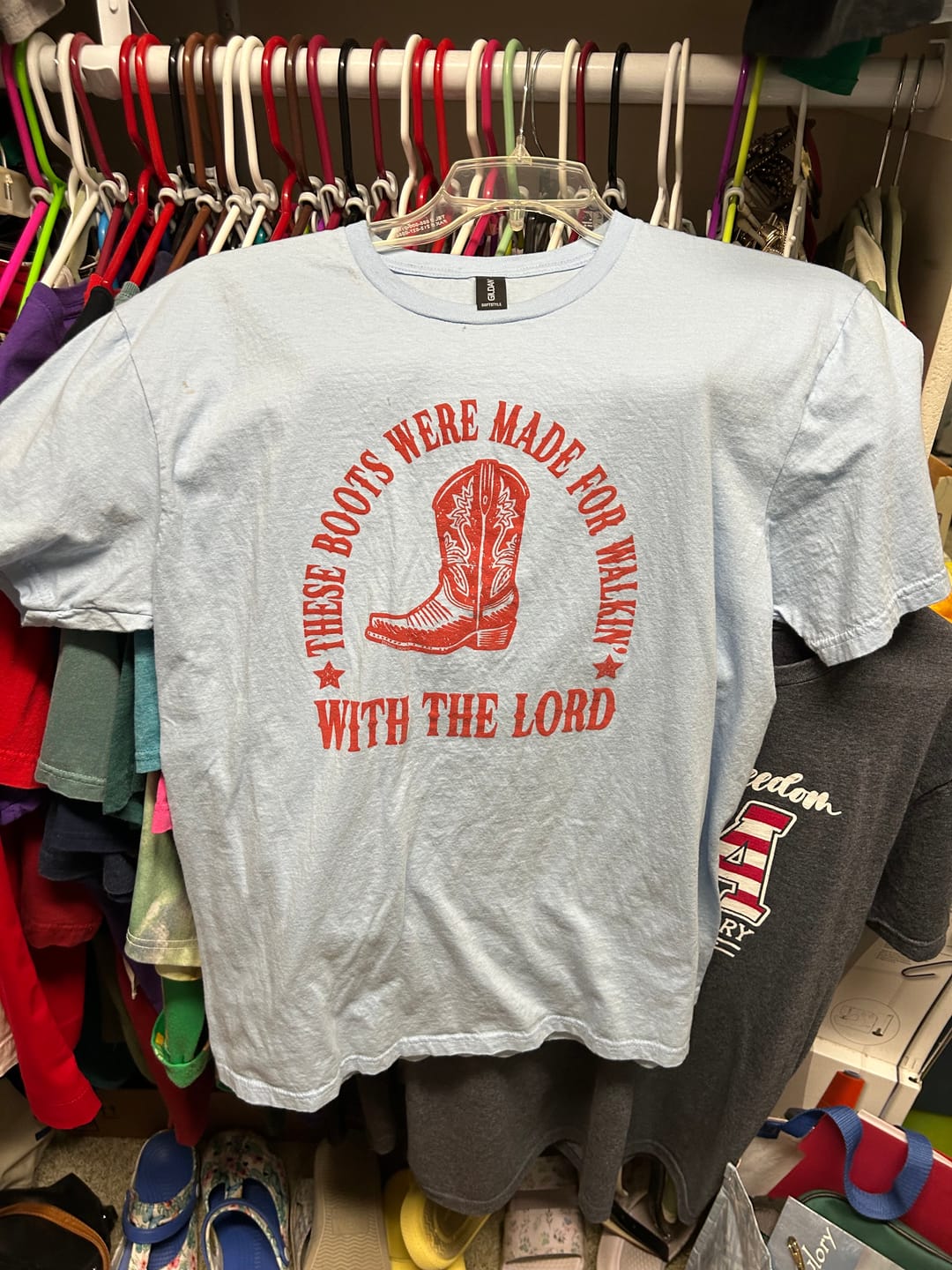 Customer photo review of Boots Tee