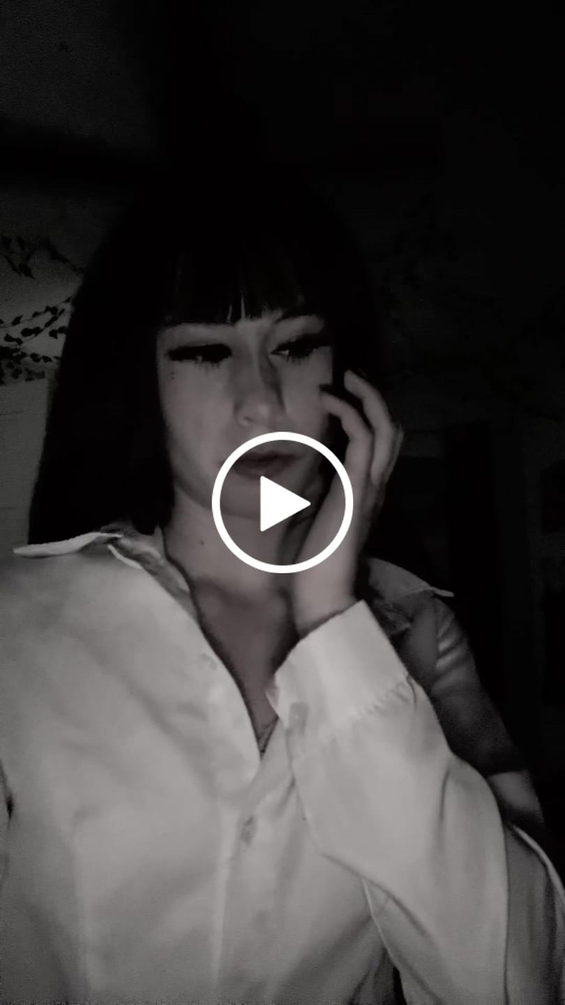Customer video review of Halloween black block Prescription Colored Contact Lenses