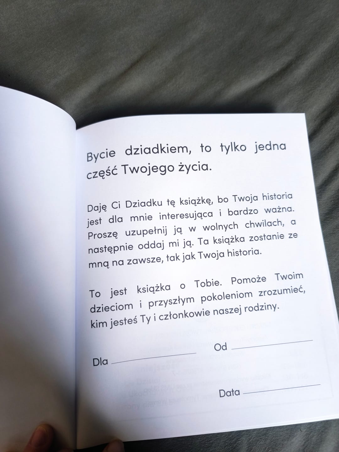 Customer photo review of DZIADKU chcę poznać Twoją historię