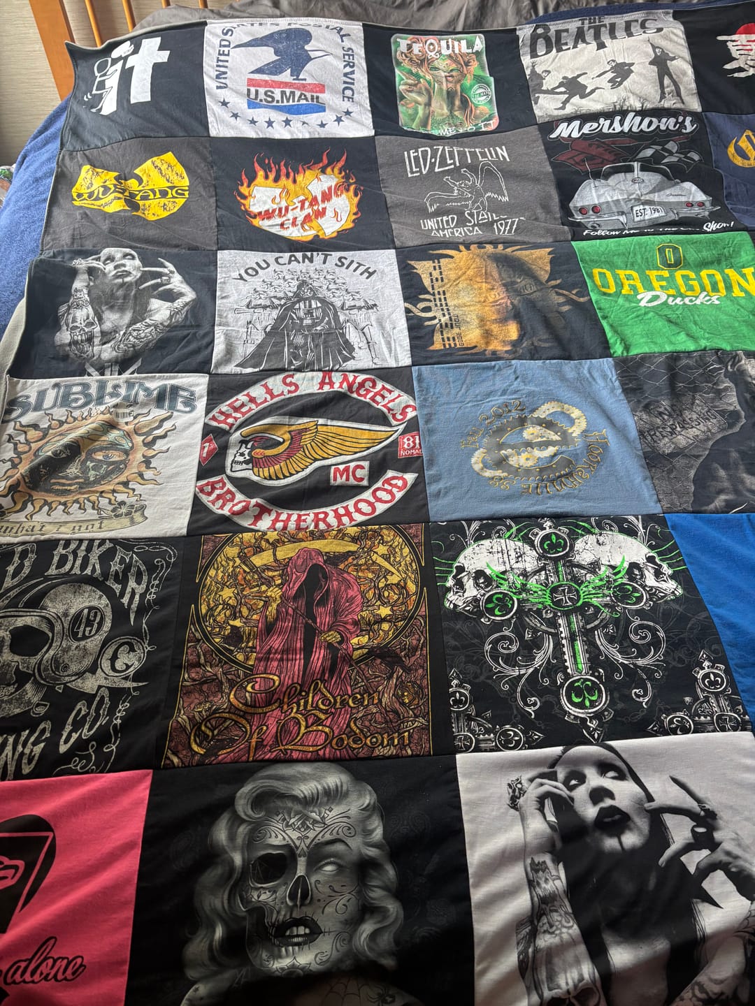 Customer photo review of Quilts for Large and XL T-Shirts