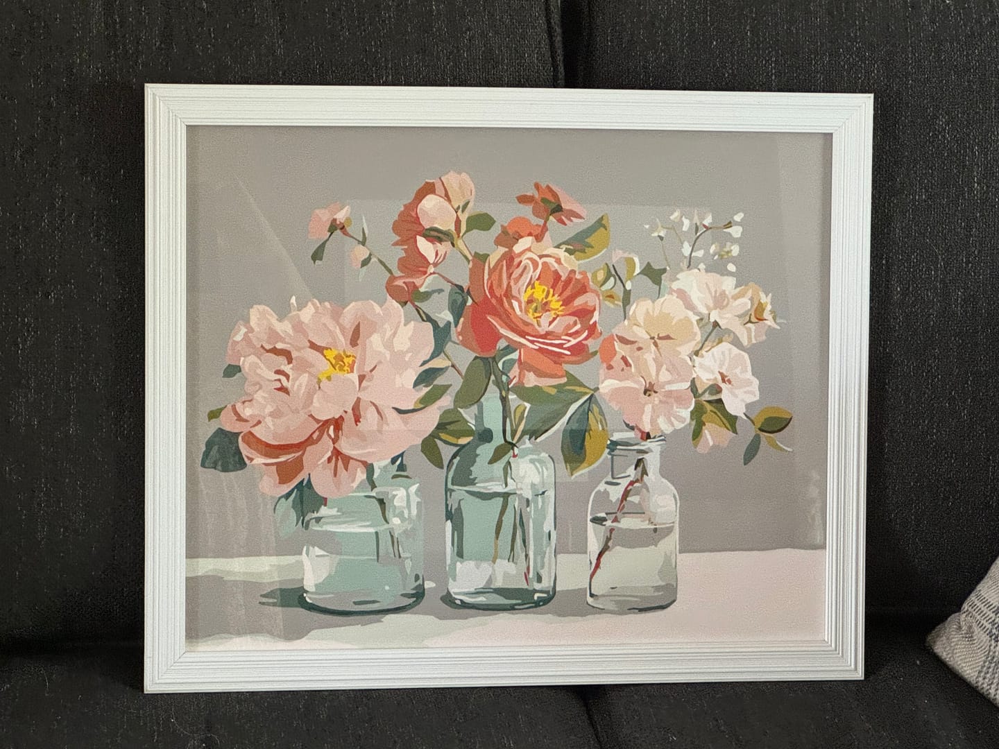 Customer photo review of Botanical Glass | Paint by Number