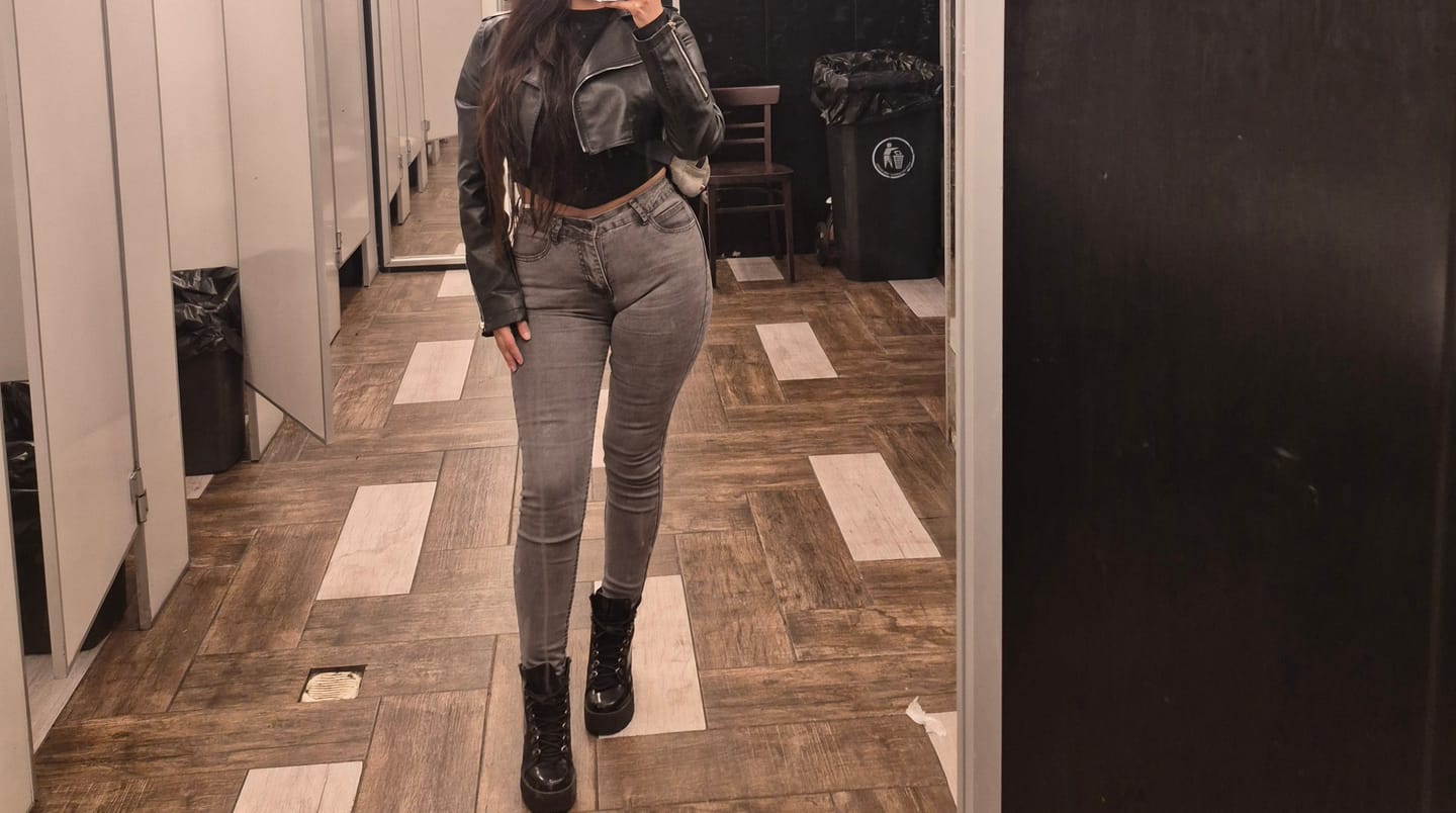 Customer photo review of MC5006-3 | Skinny Faja Trenzado Negro | Compra 1 Talla Más (ABAJO)