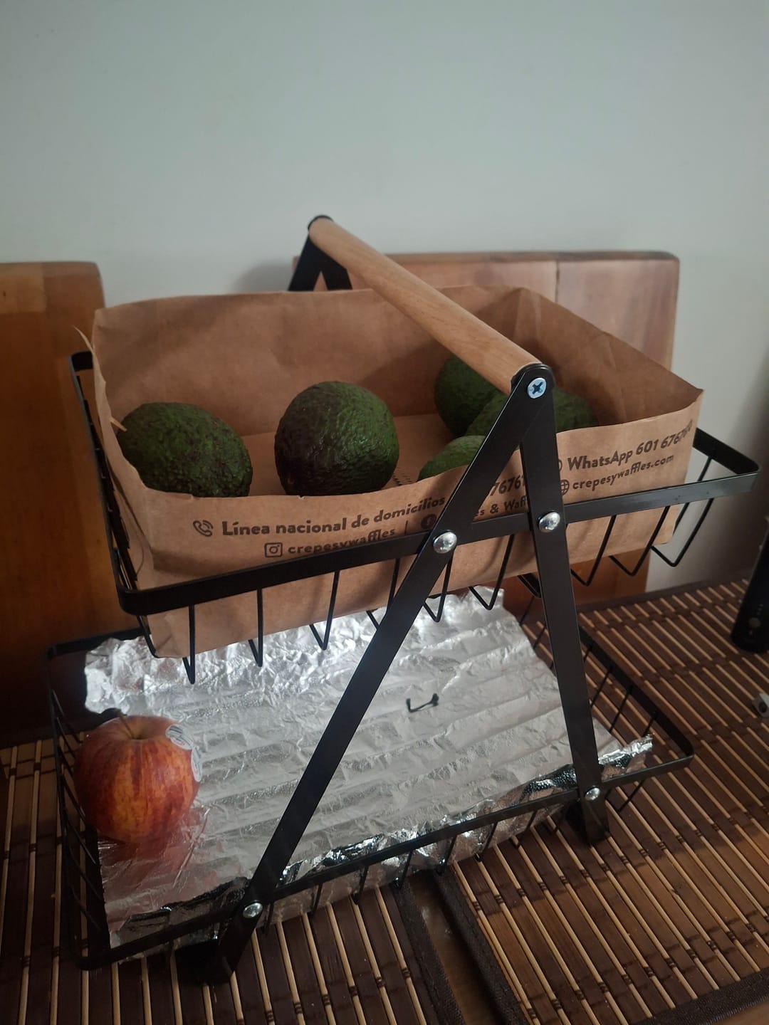 Customer photo review of Estante Organizador de Frutas