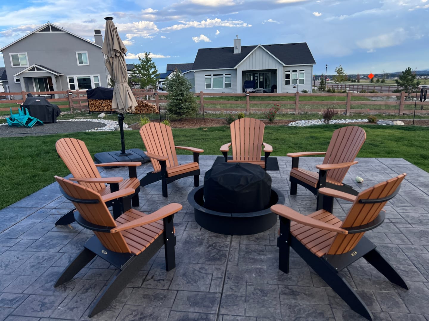 Customer photo review of Set of 6 Adirondack Chairs Original King Size