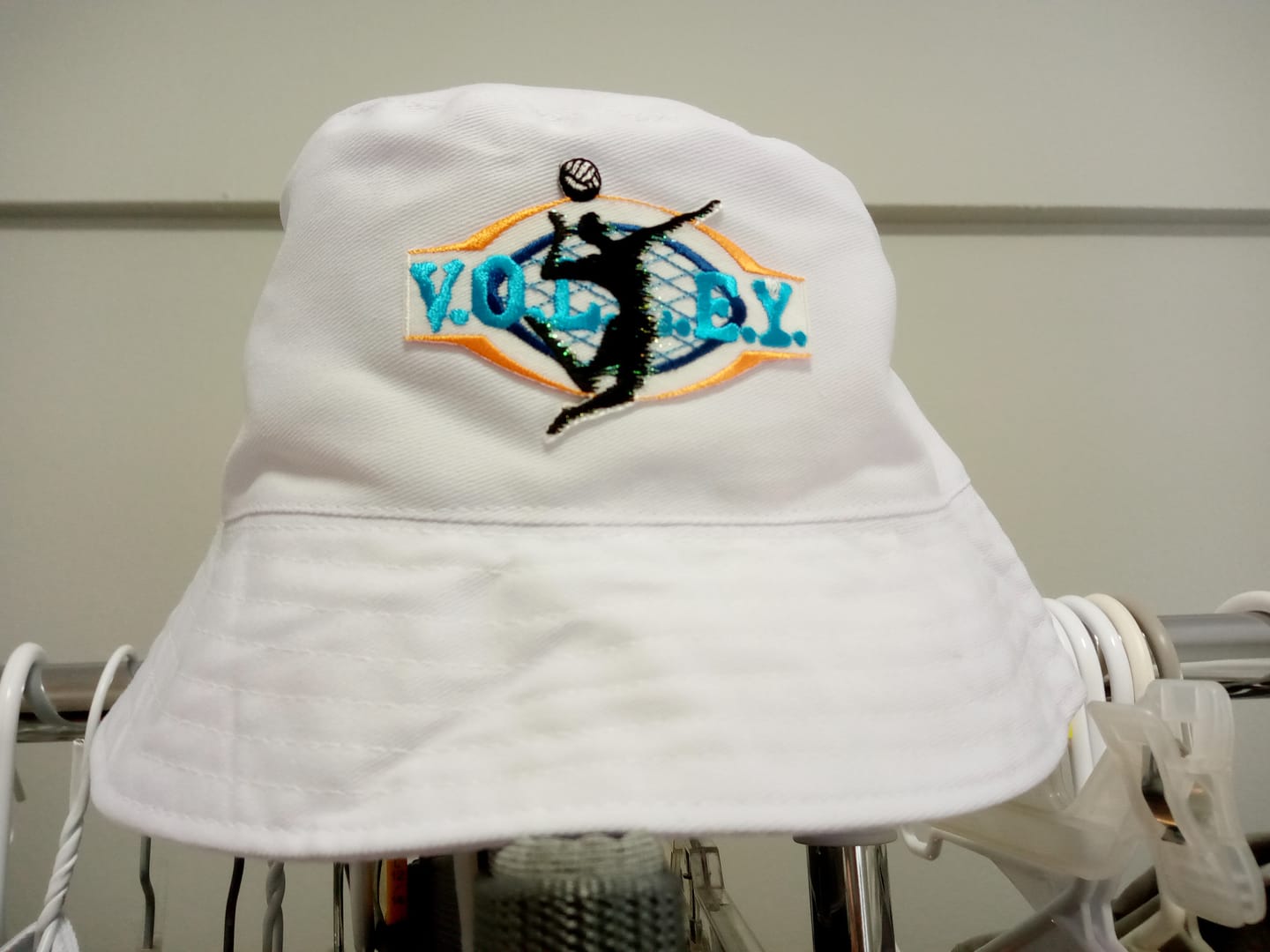 Customer photo review of Volleyball Sport Embroidered Iron-on Applique/Patch  - Multi Colors
