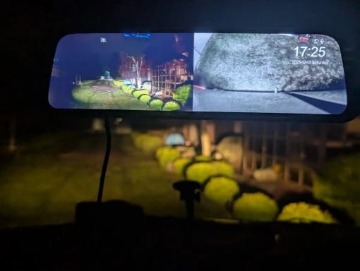 Customer photo review of Dashcam 1080p con camara de marcha atras 1080p