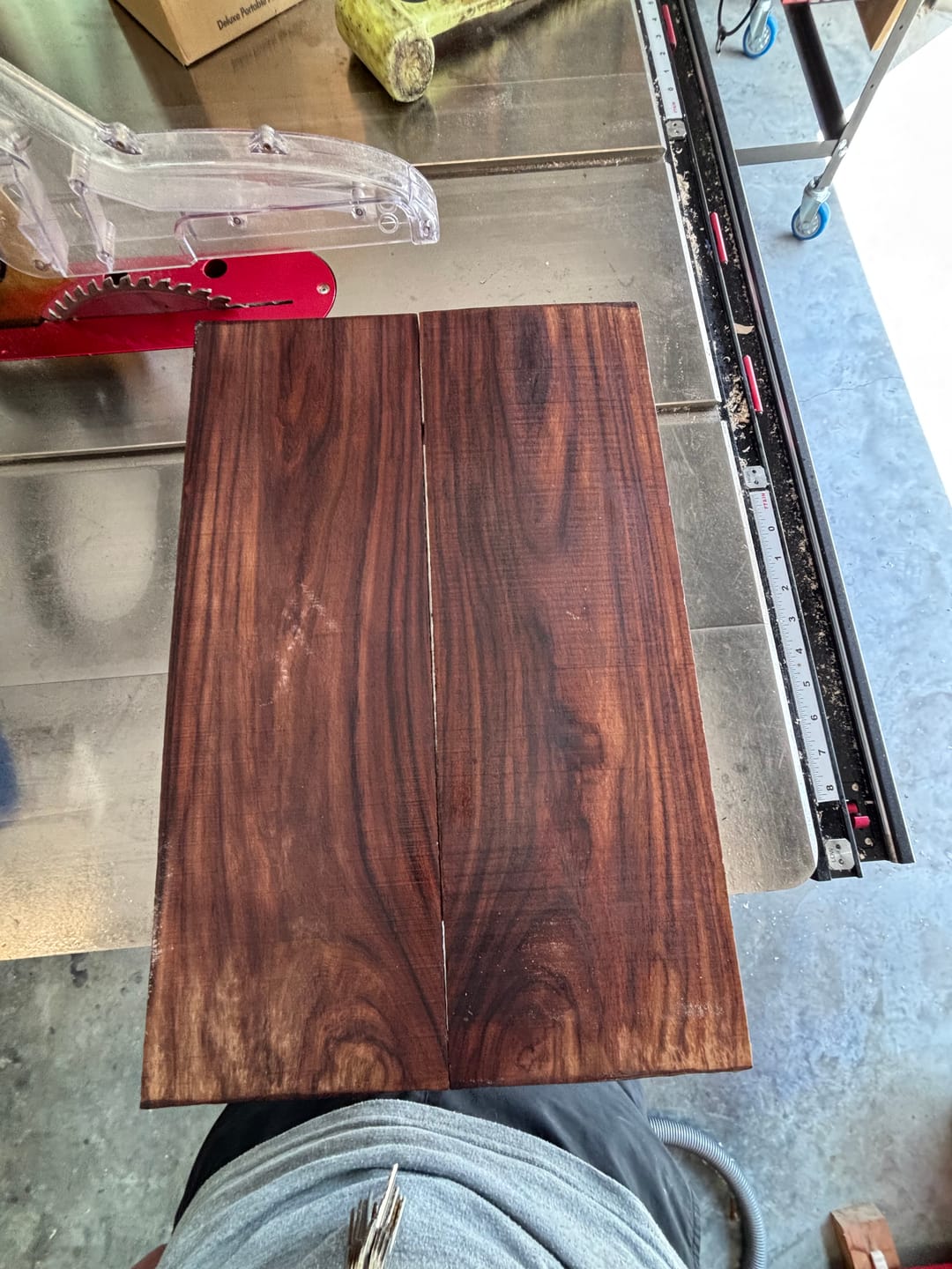 Customer photo review of Rare Tiger Striped Rosewood Guitar Drop Top - 22-1/2" x 7-1/4" x 3/8" #574