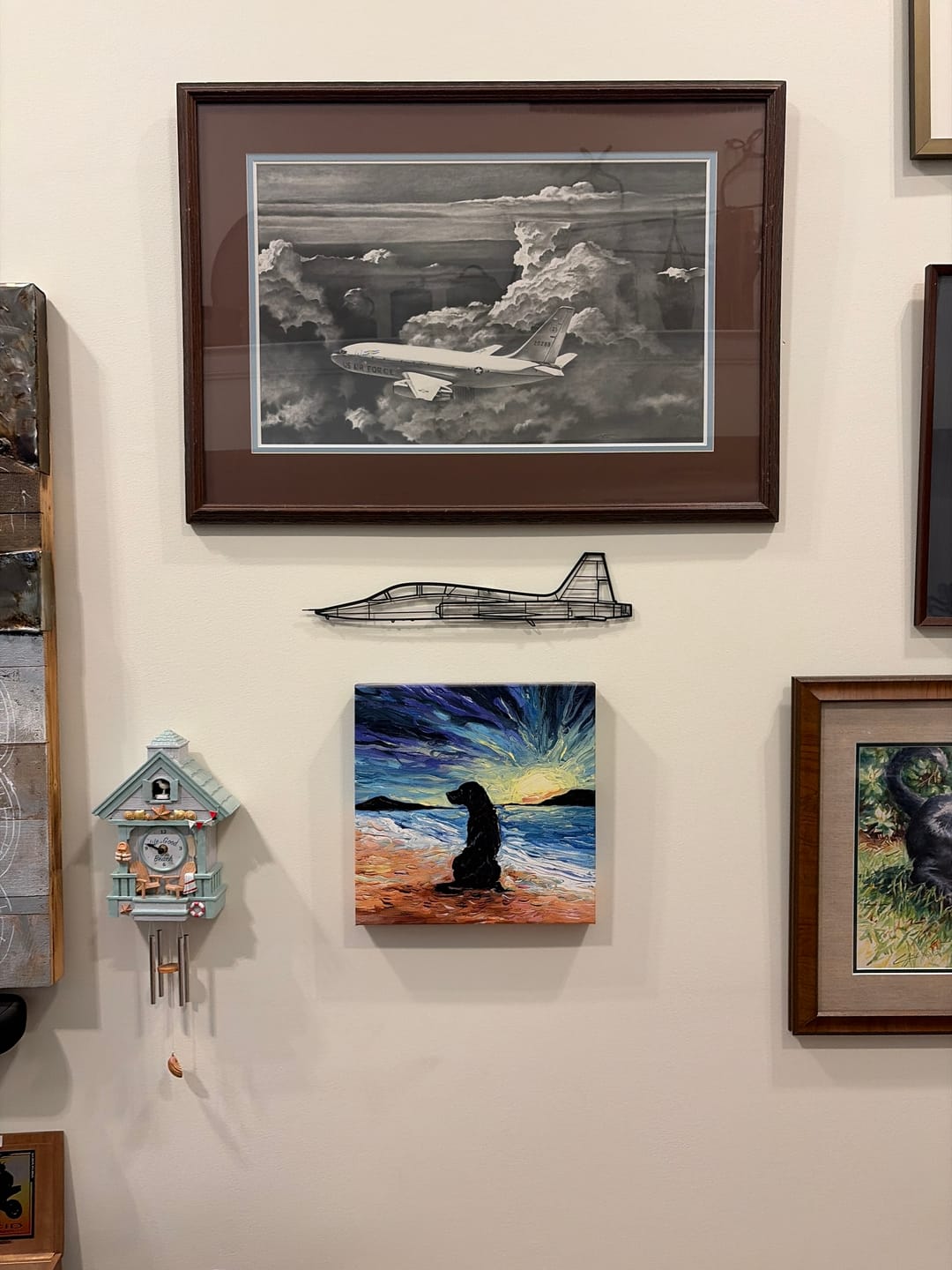 Customer photo review of T-38 Talon Silhouette Metal Wall Art