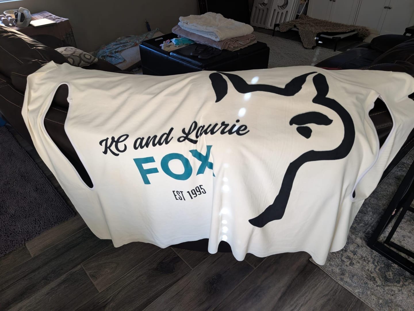 Customer photo review of Custom Fabric Golf Cart Seat Cover: Handmade in USA