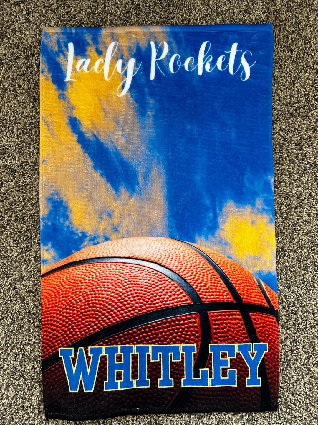 Customer photo review of Custom Sports Team Logo Towel, Personalized Gym Rally Towel