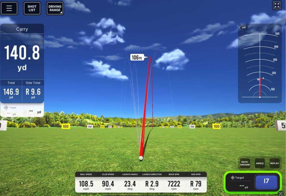 Customer photo review of (Refurbished) Swing Caddie SC4 PRO Golf Launch Monitor + Simulator With Alignment Stand