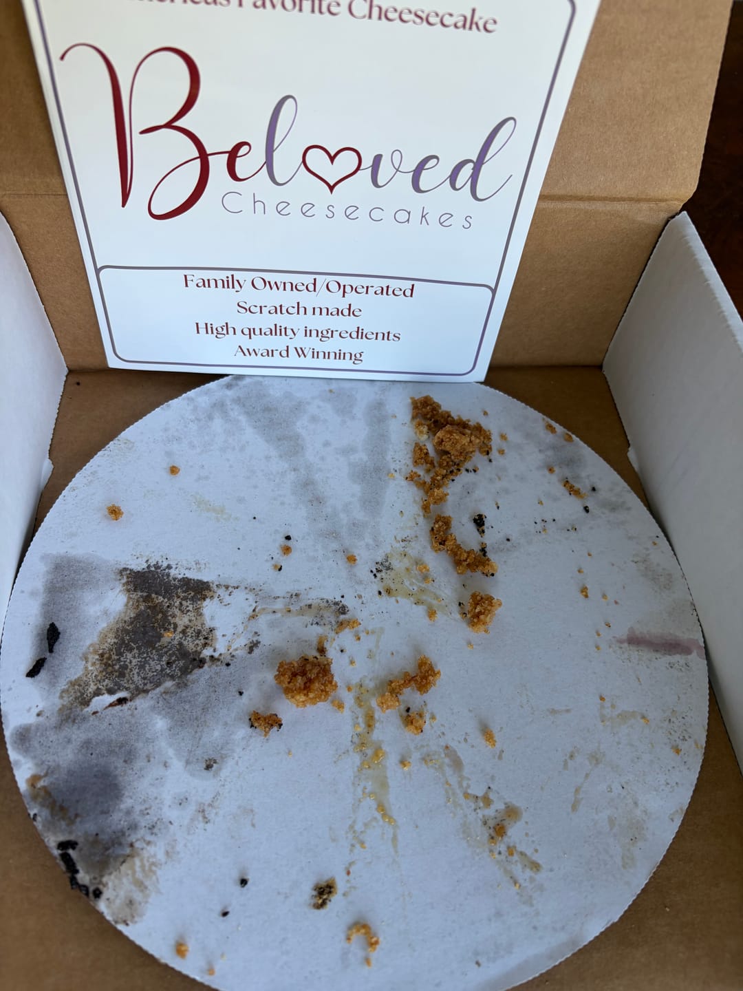 Customer photo review of Ultimate Cheesecake Sampler