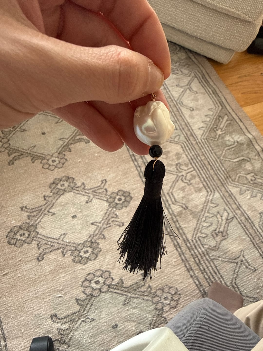 Customer photo review of Charm Sombra con Tassel