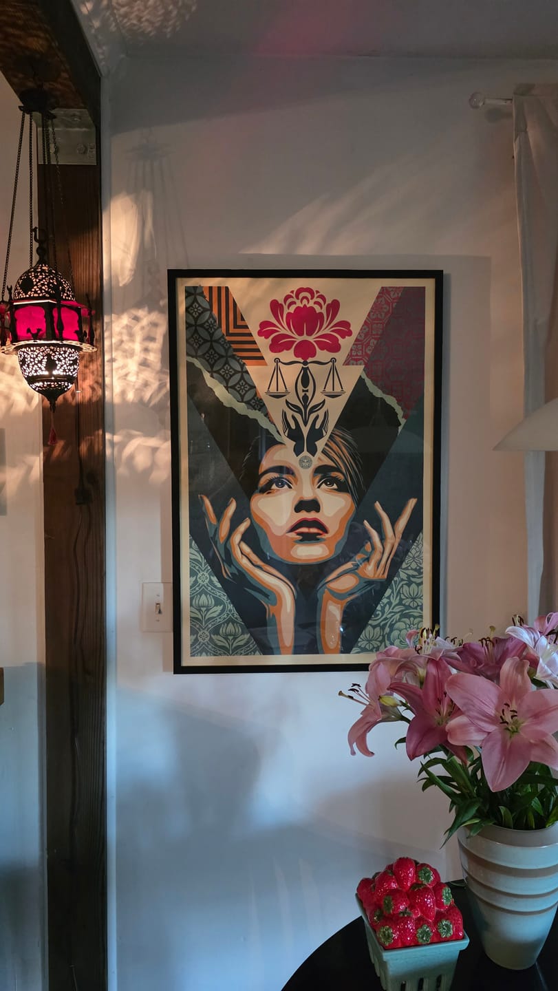 Customer photo review of Shepard Fairey UPLIFT JUSTICE Signed Offset Lithograph