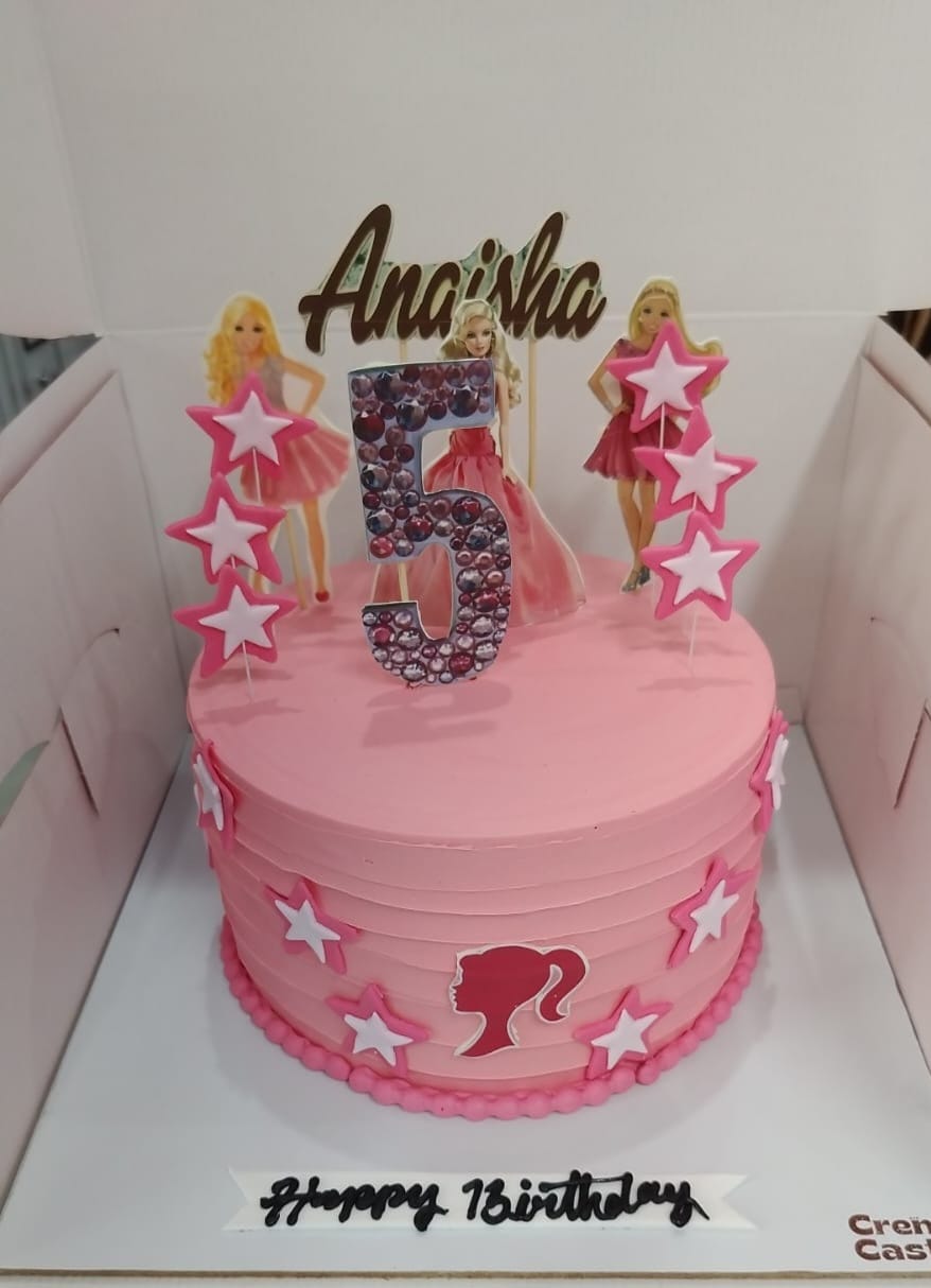 Customer photo review of Barbie Girl Design Cake