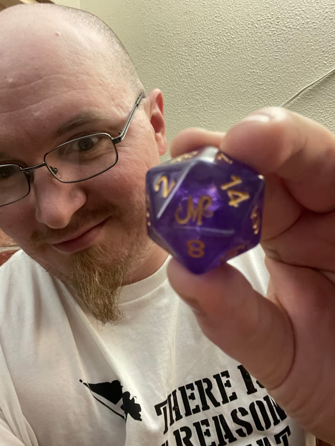 Customer photo review of Mythical Meats® Chonky D20 30mm Oversized Die Dice