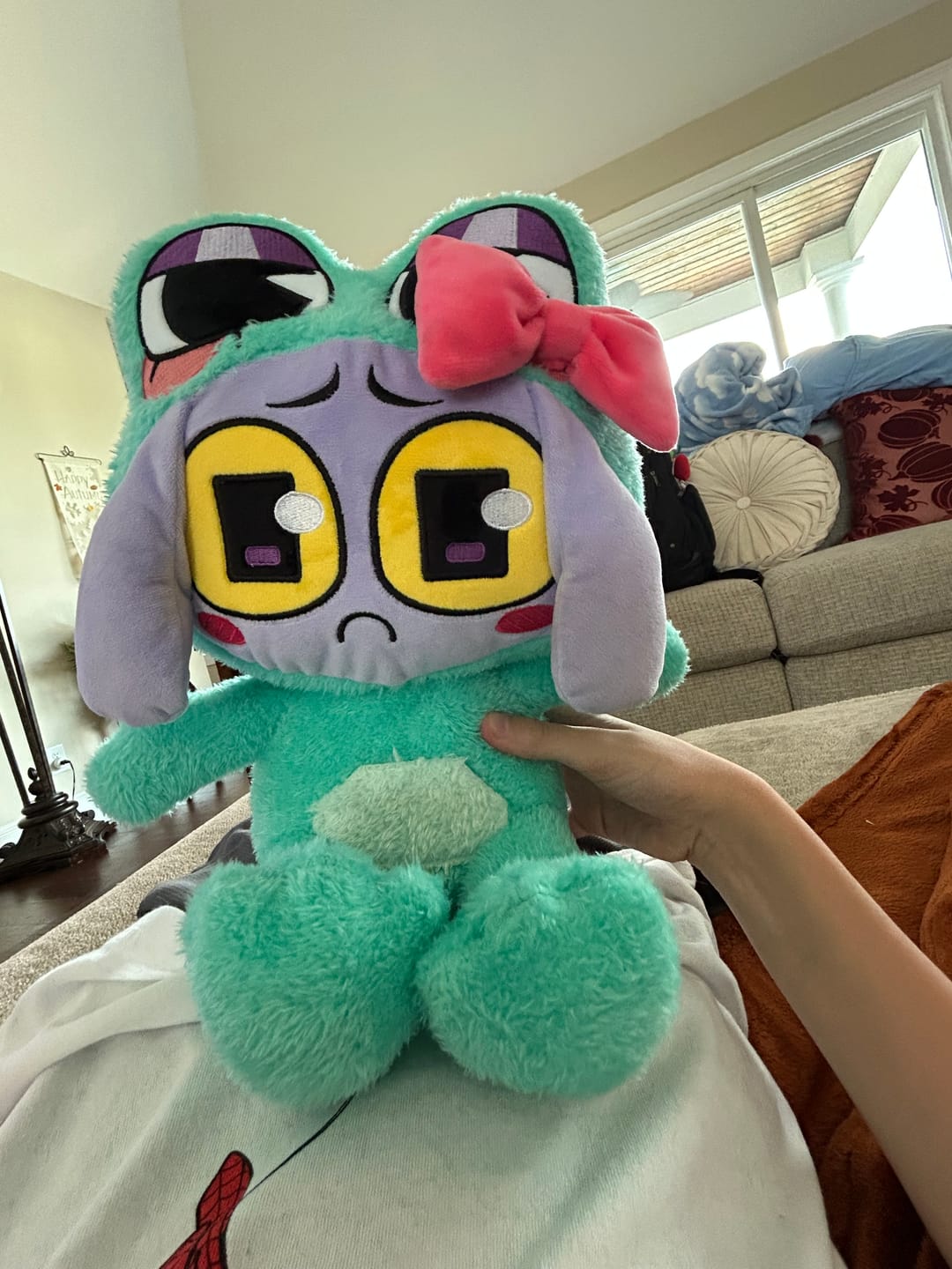 Customer photo review of Ribbit-Suit Jax Plush