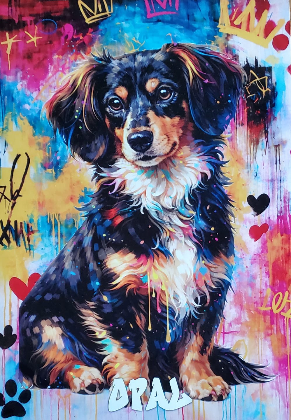 Customer photo review of Graffiti - Personalized Poster