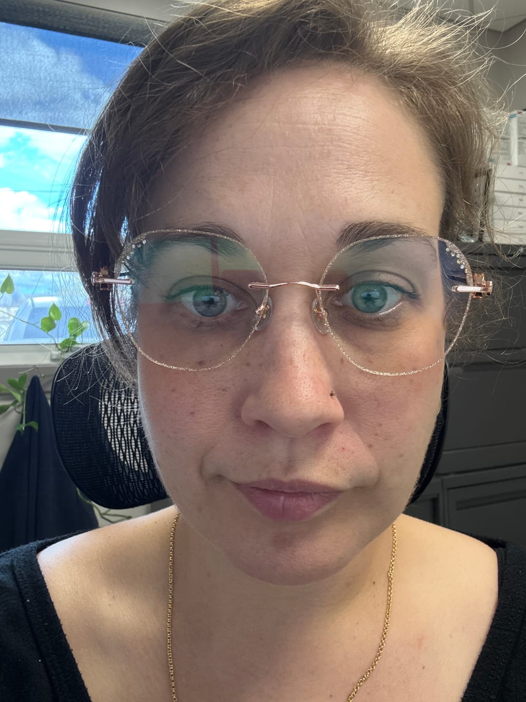 Customer photo review of Aria Eyeglasses