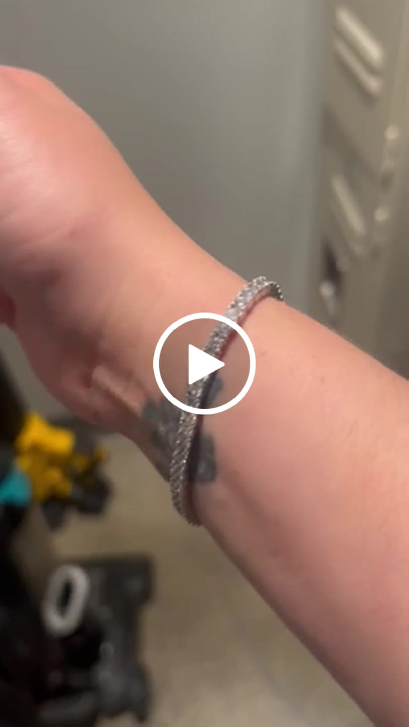 Customer video review of 3mm Moissanite Tennis Bracelet - Silver - D Color - VVS1