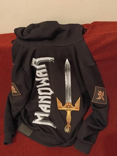 Customer photo review of MANOWAR DELUXE HOODIE THE SWORD LTD. EDITION 2025