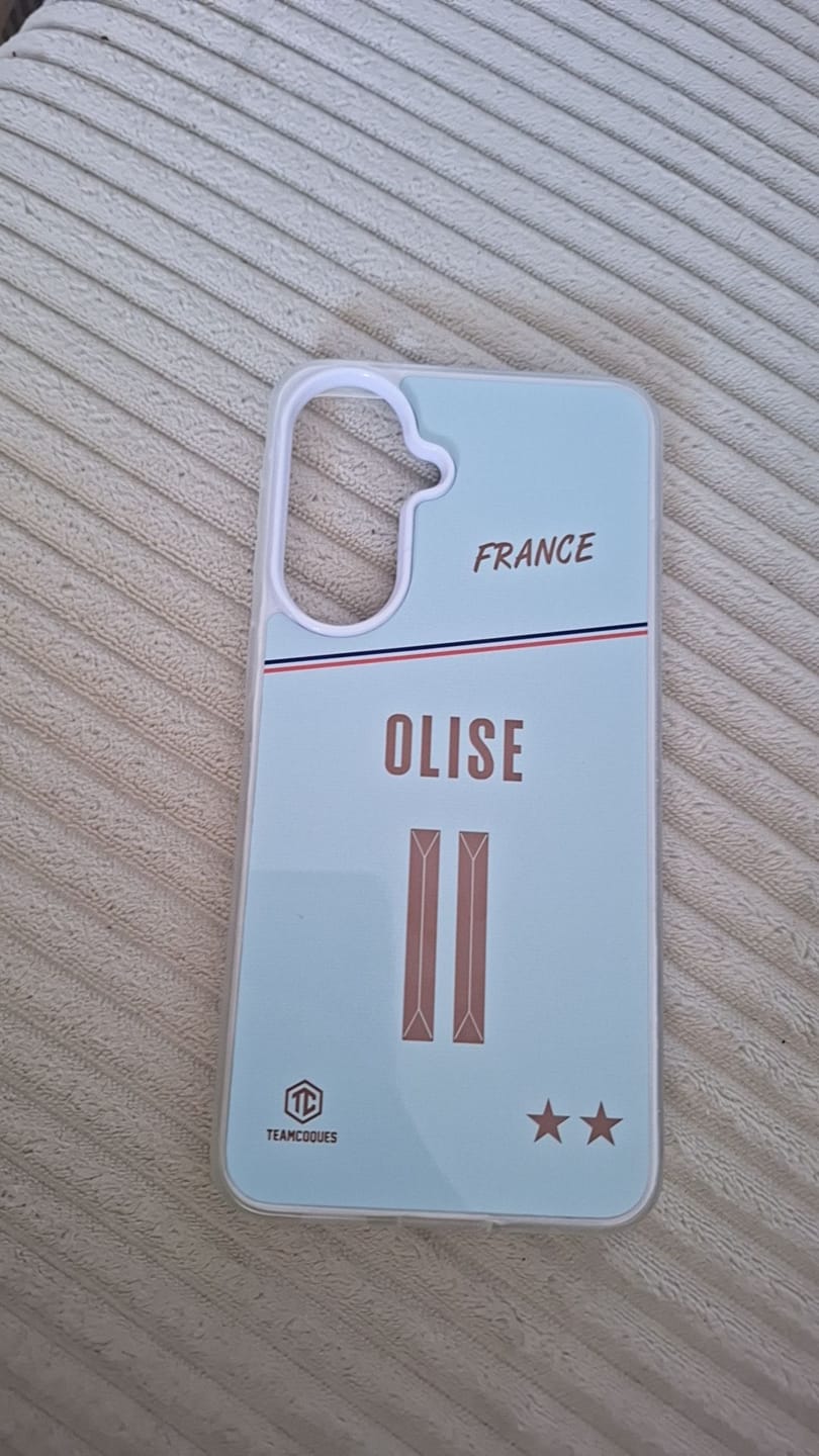 Customer photo review of Coque foot EQUIPE DE FRANCE 2026 EXTERIEUR personnalisable - TEAMCOQUES