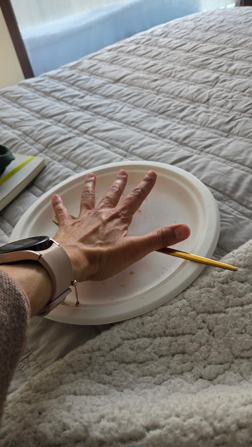 Customer photo review of 125 Platos Desechables De Papel Compostables Biodegradables Blanco