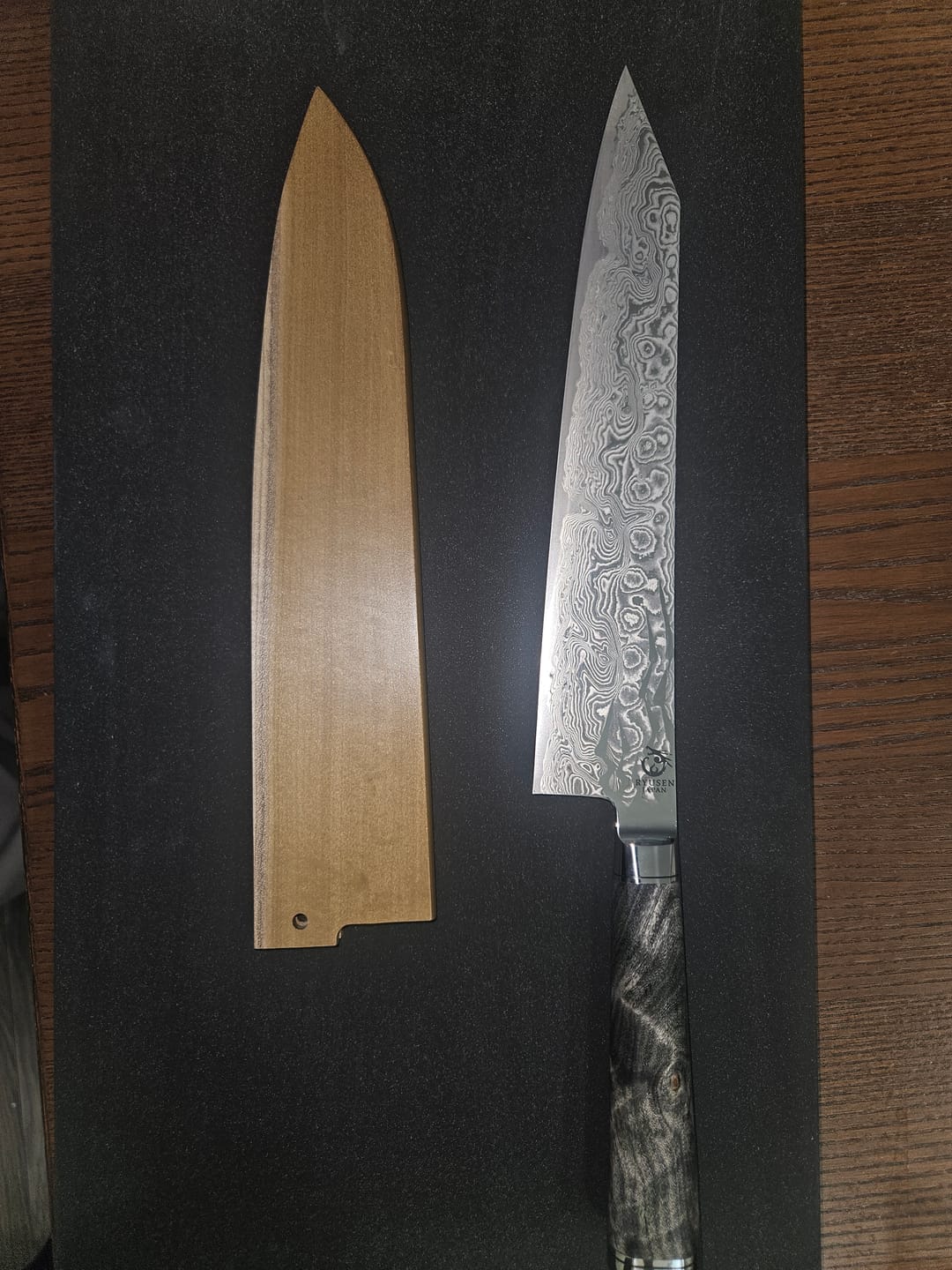 Customer photo review of Ryusen Hamono Oukoku-Ryu MT Gyuto 240 mm
