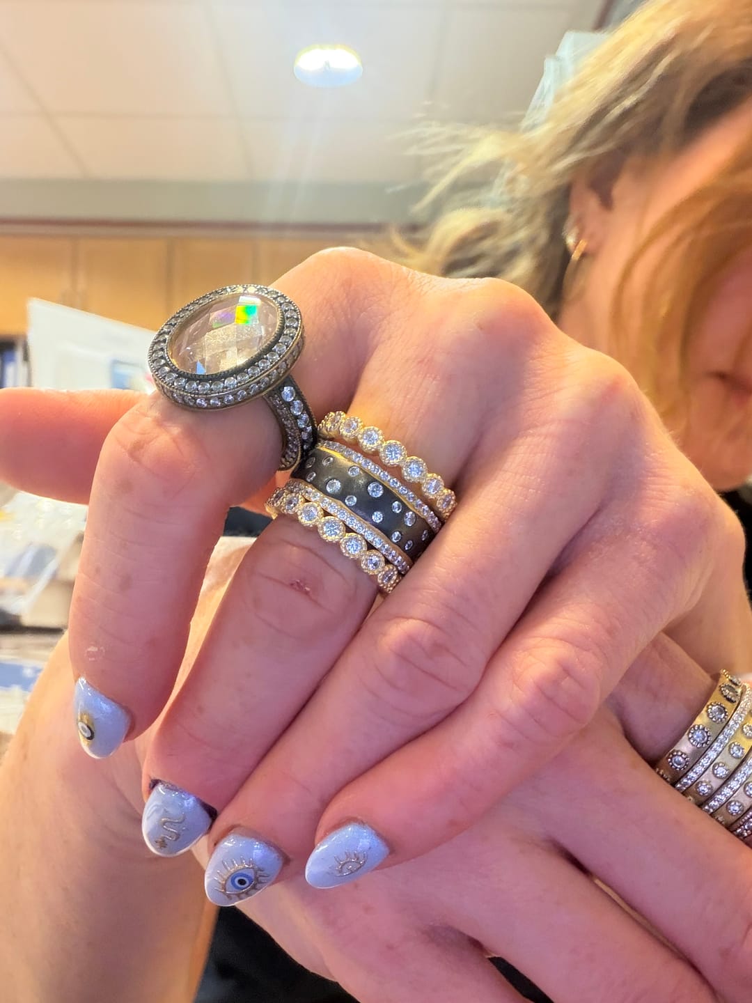 Customer photo review of Starry Sky 3-Ring Stack