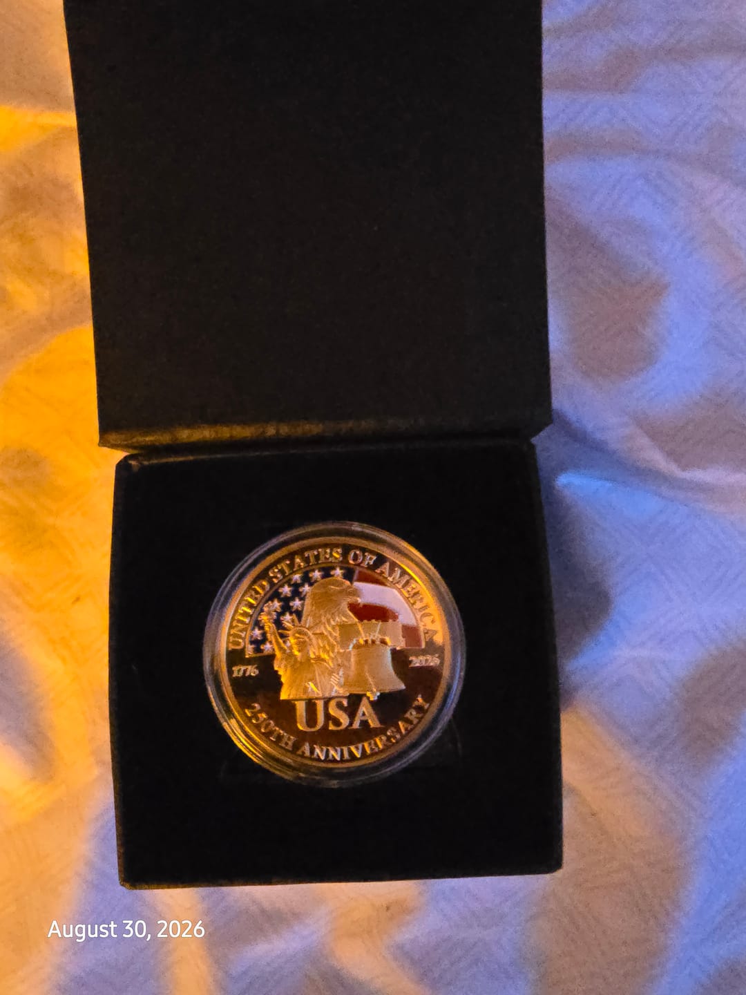 Customer photo review of Limited Edition 250th Gold Coin