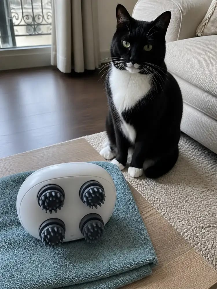 Customer photo review of Viva Pet Spa Handheld Massager