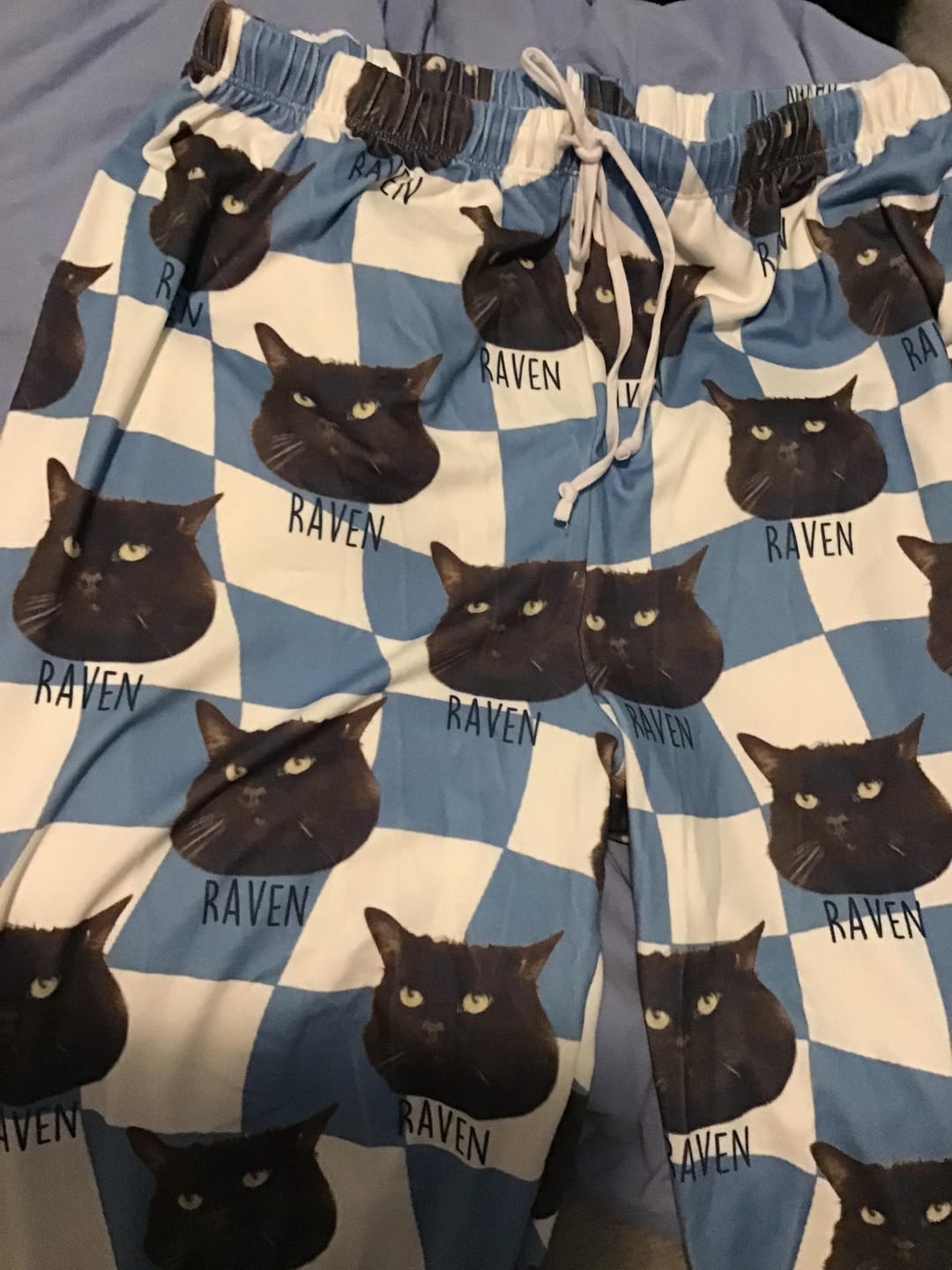 Customer photo review of Custom Pet/Person Portrait Pajama Shorts: Personalized Dog Photo Pants