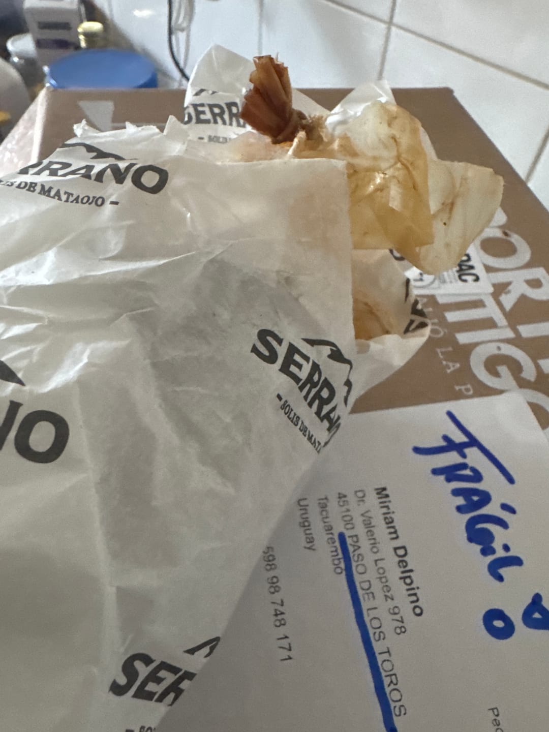 Customer photo review of Bondiola ahumada, artesanal