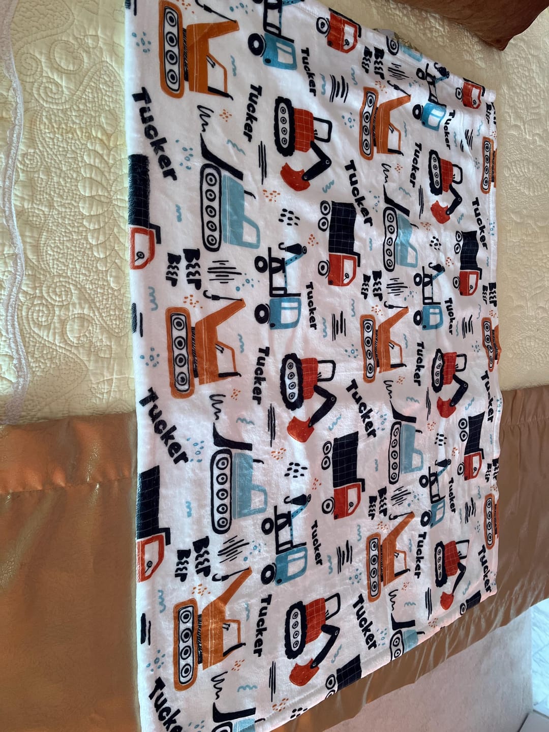 Customer photo review of New hand-drawn childish animal pattern with forest animals blanket