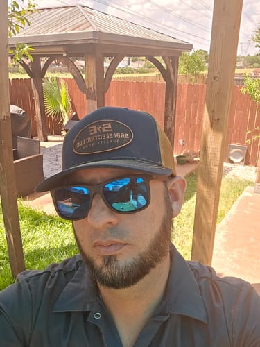 Customer photo review of Premium Custom Leather Patch Hats (Wholesale)