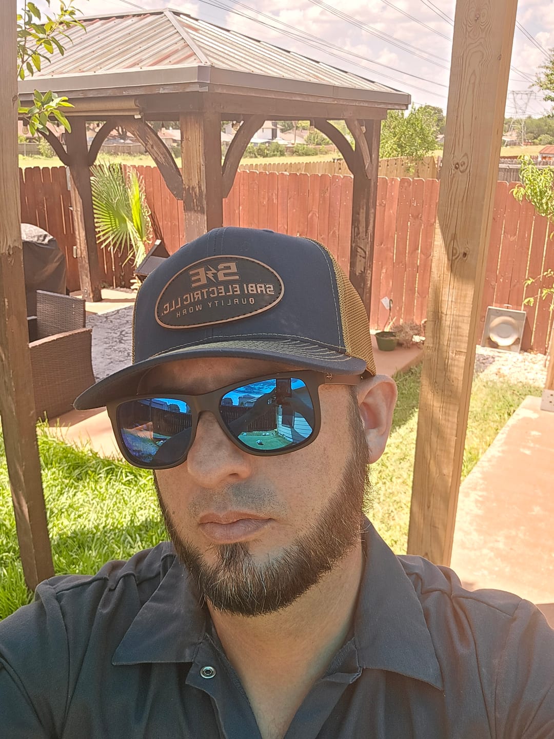 Customer photo review of Premium Custom Leather Patch Hats (Wholesale)