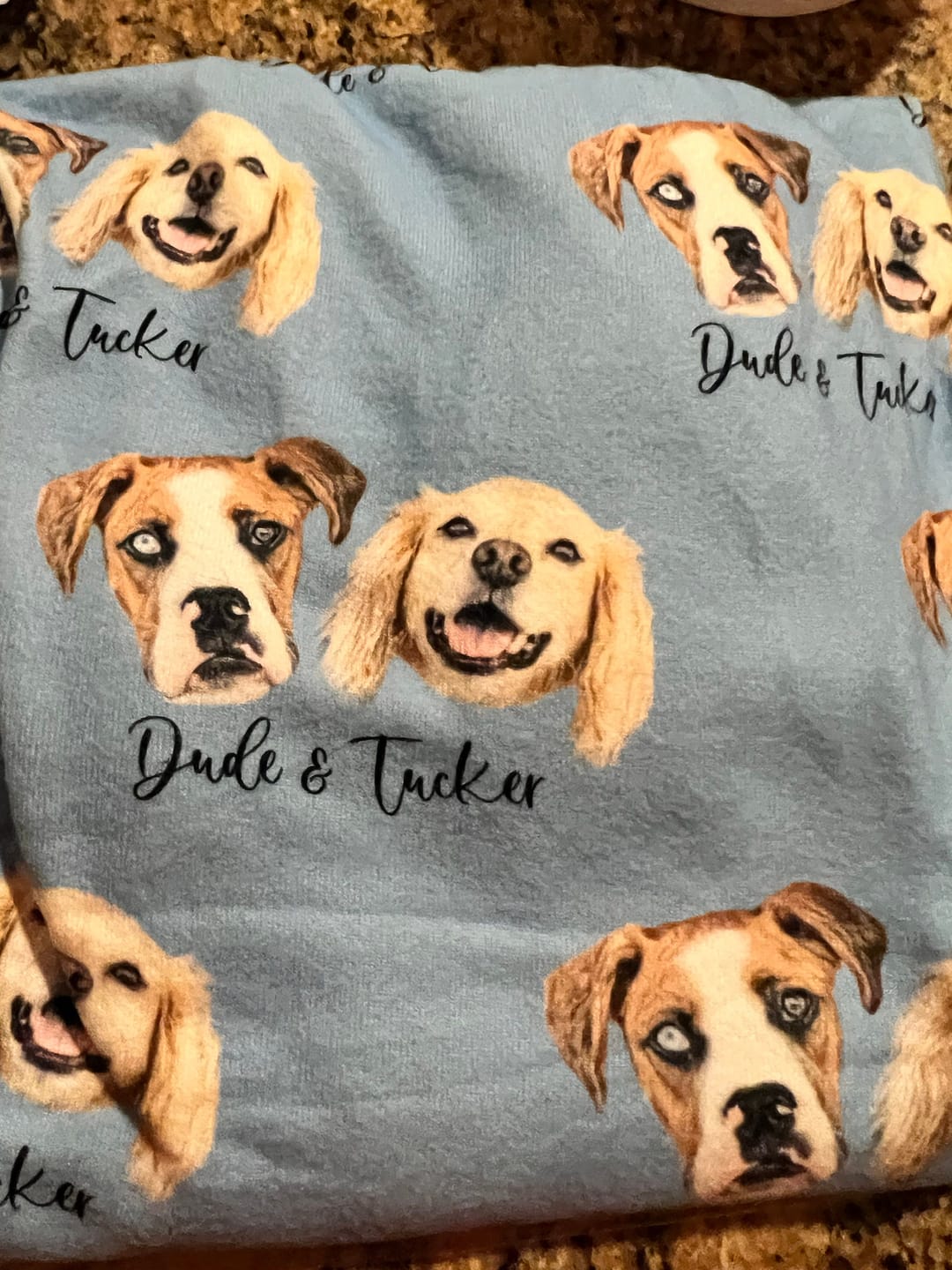 Customer photo review of Custom Paw Deaign Pet Portrait Pajama Pants: Personalized Dog or Cat Photo