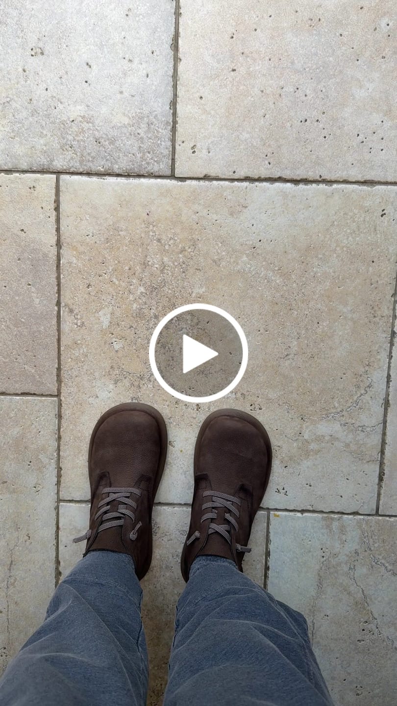 Customer video review of Women Vintage Genuine Leather Strap Low Heel Boots