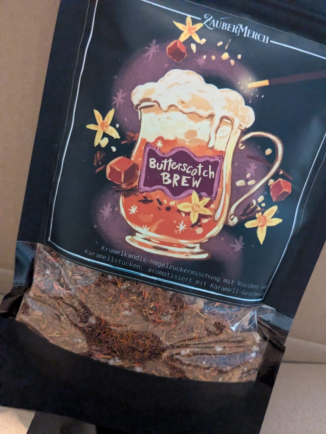 Customer photo review of Butterscotch Brew – Rooibos Tee Butterscotch Karamell