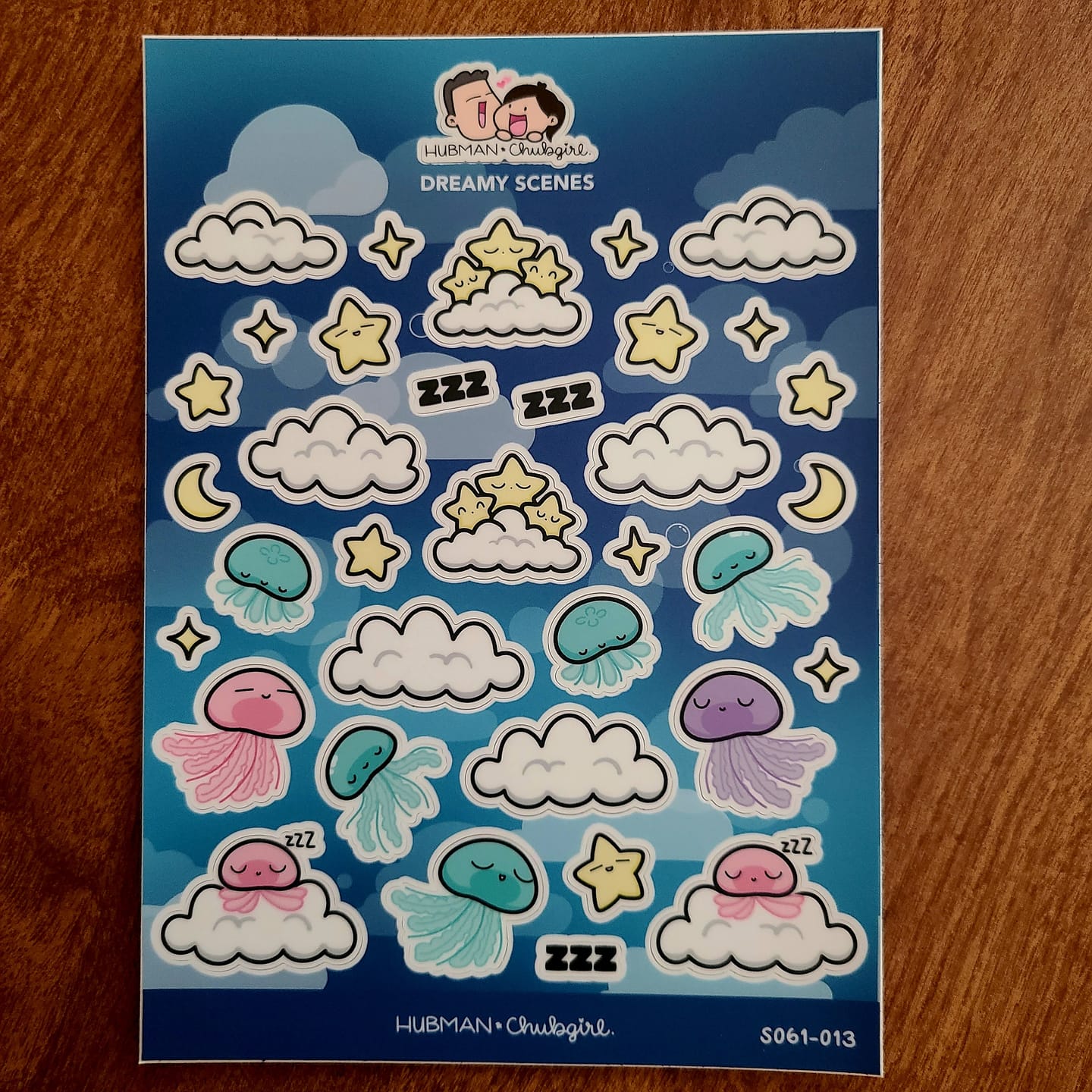 Customer photo review of Dreamy Scenes Sticker Sheet