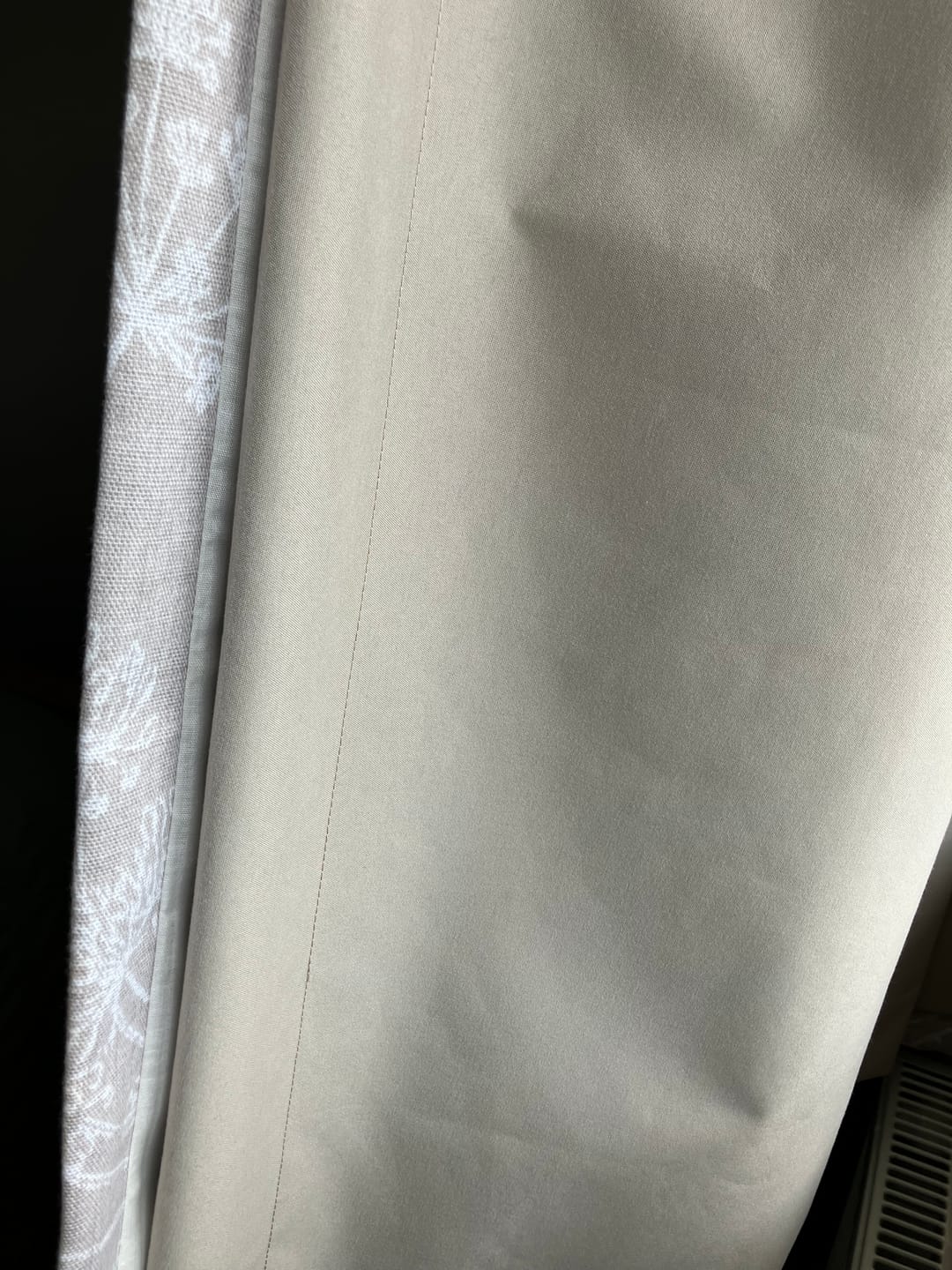 Customer photo review of Blackout Curtain Lining Fabric