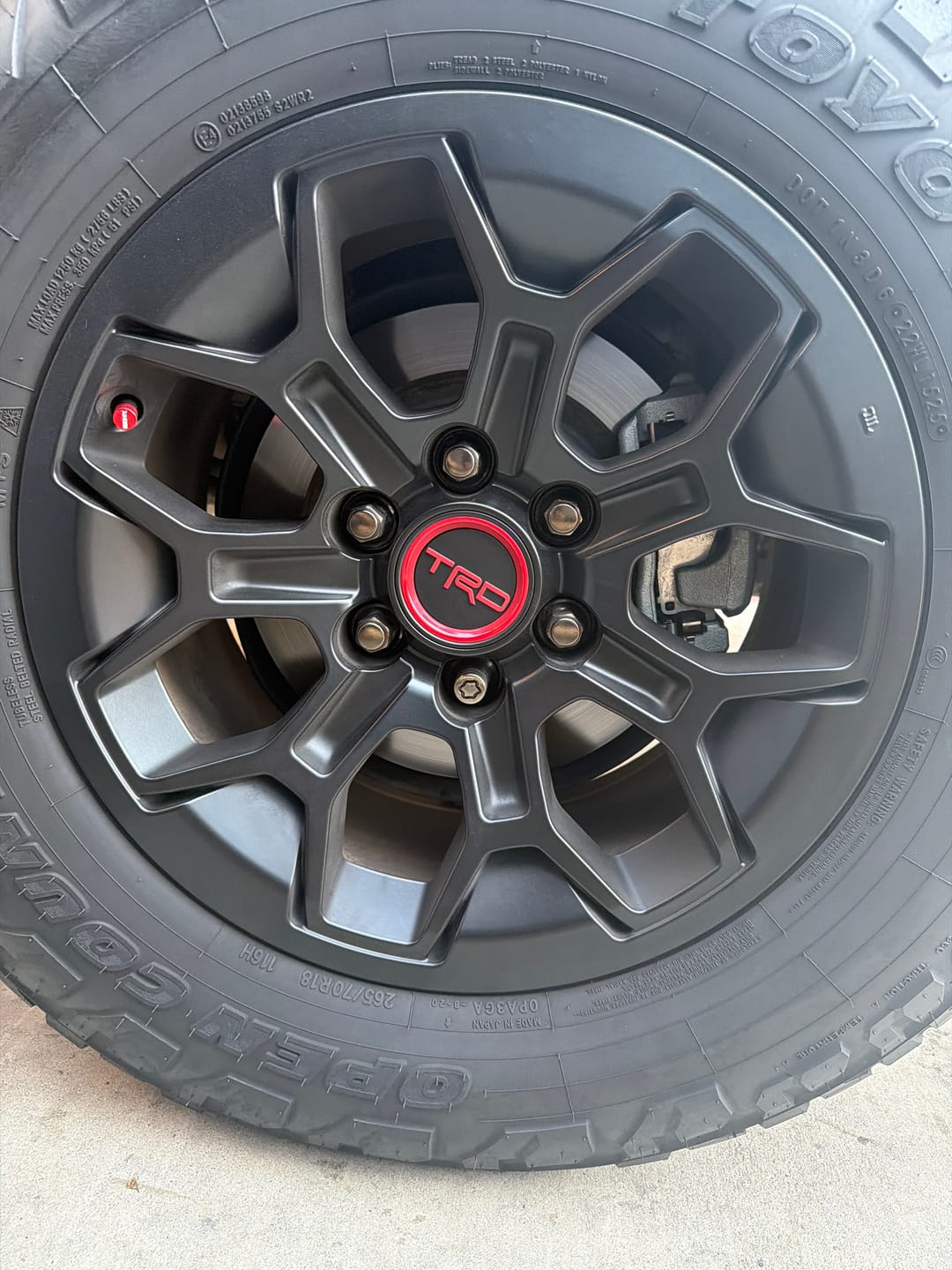 Customer photo review of 80Eighty® Red Valve Stem Caps