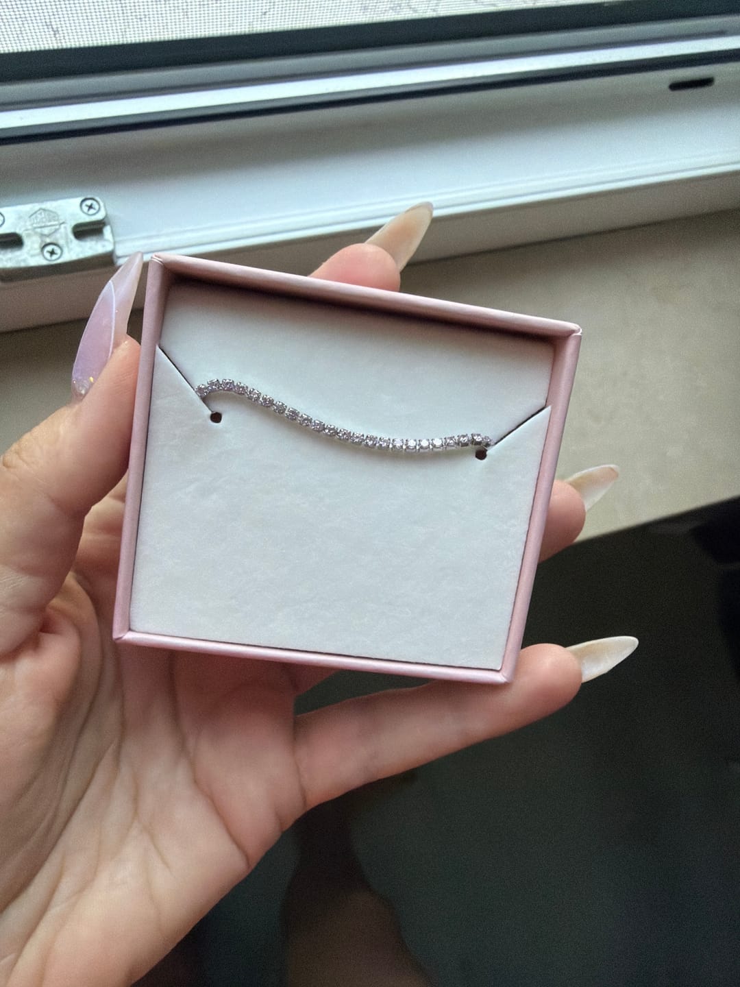 Customer photo review of Ava Necklace Silver