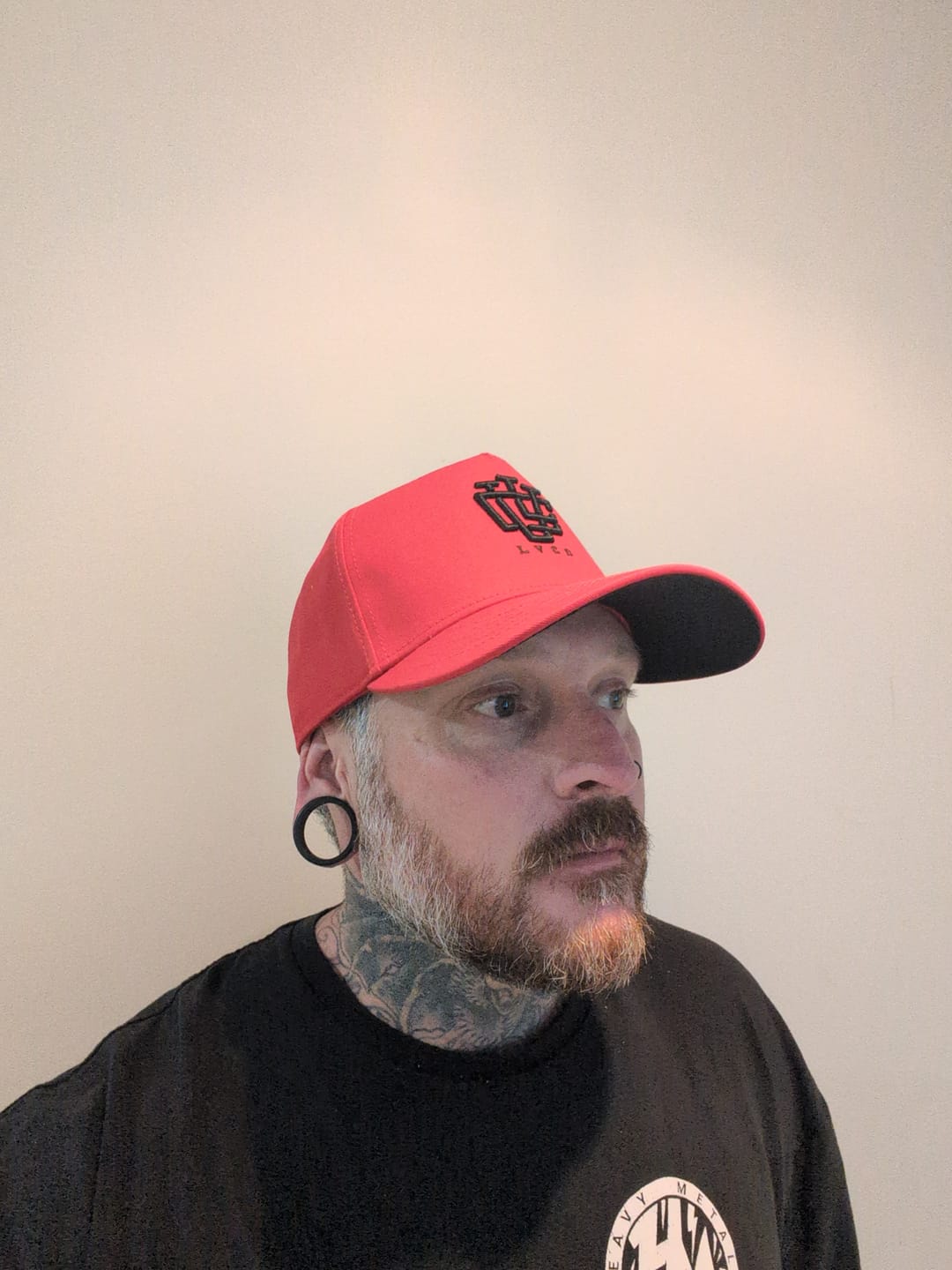 Customer photo review of DEEP FIT LVCO Midnight Red A-Frame Snapback
