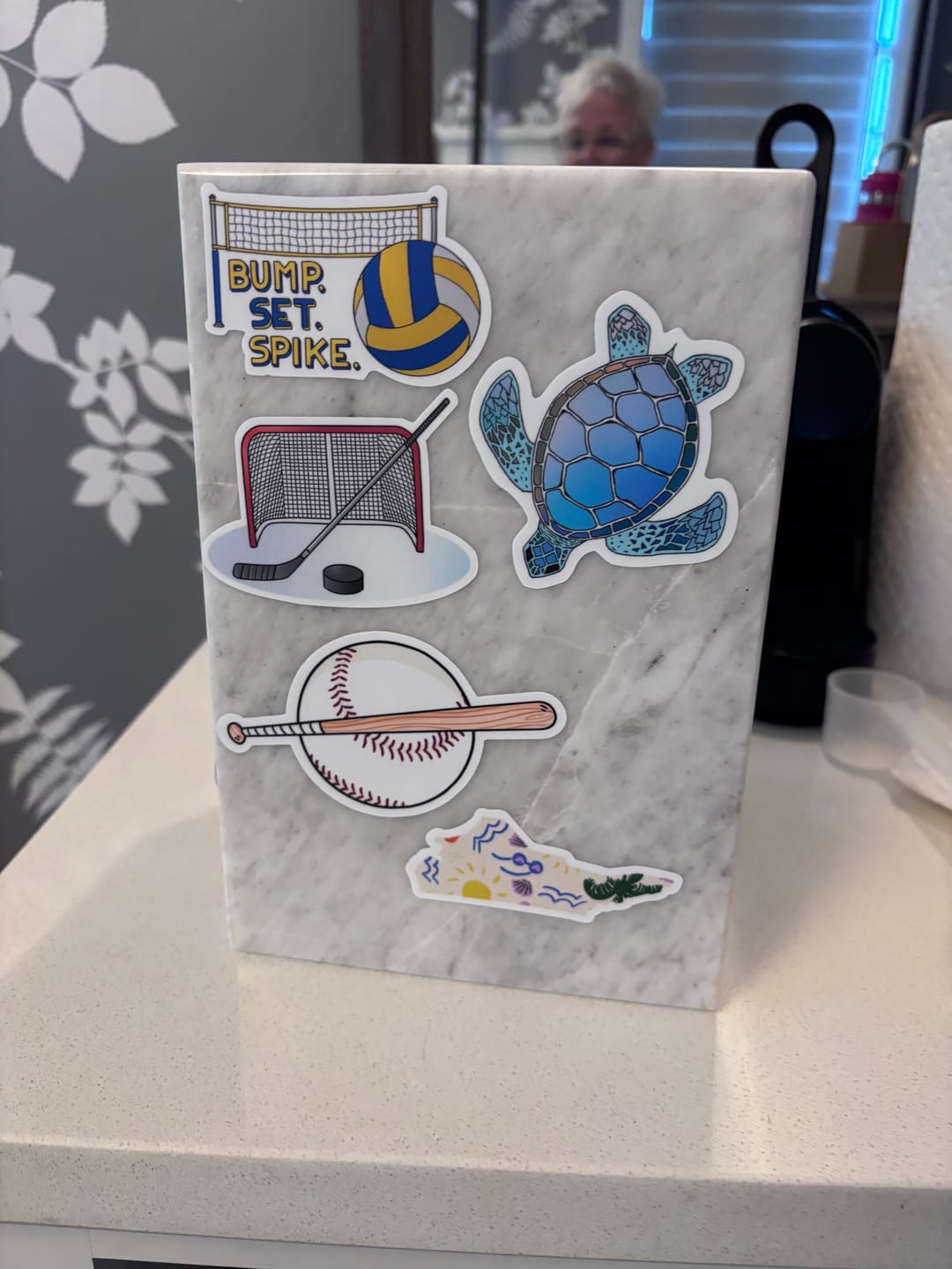 Customer photo review of North Carolina Sticker - Beach