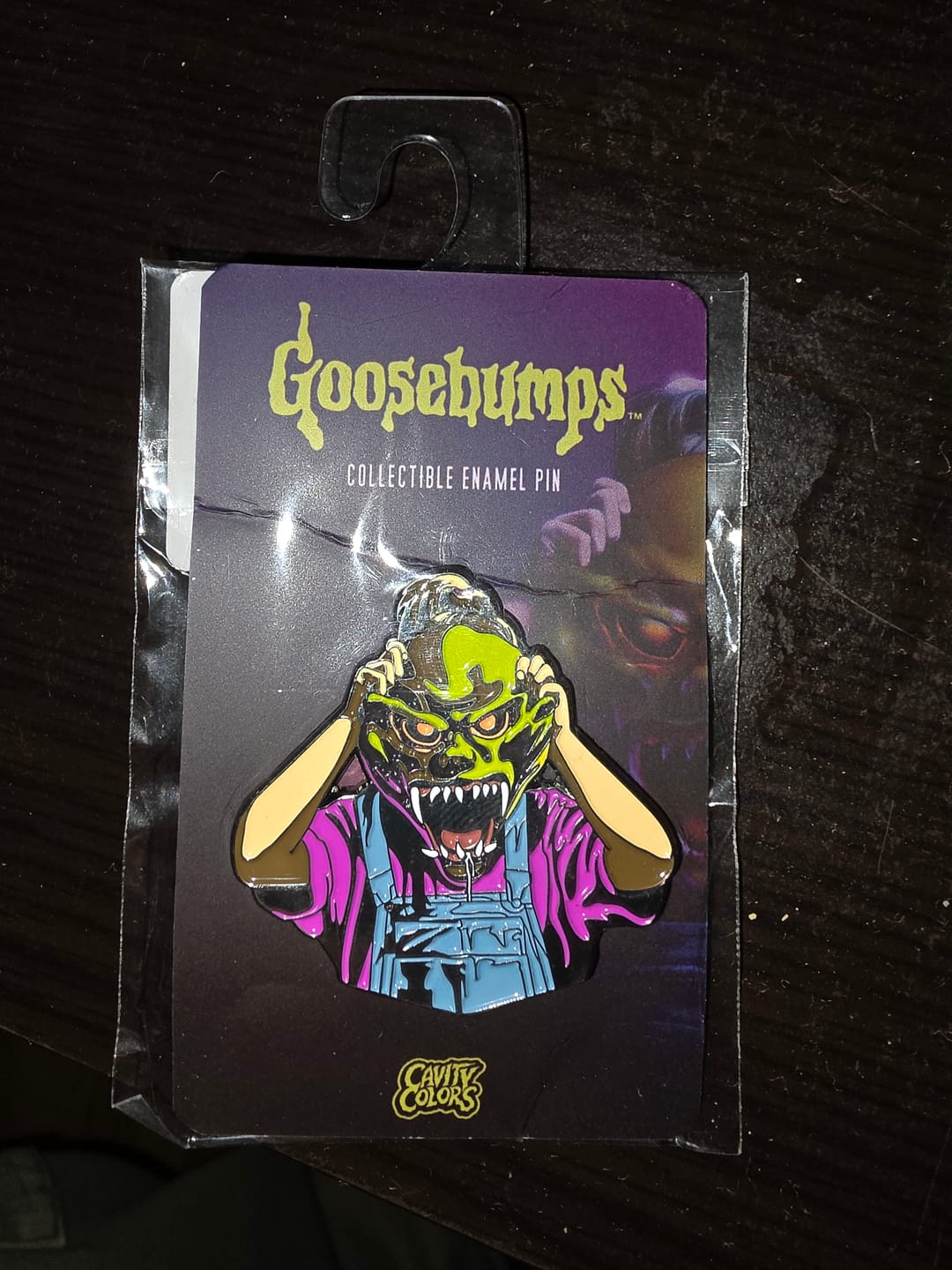 Customer photo review of GOOSEBUMPS: THE HAUNTED MASK - ENAMEL PIN