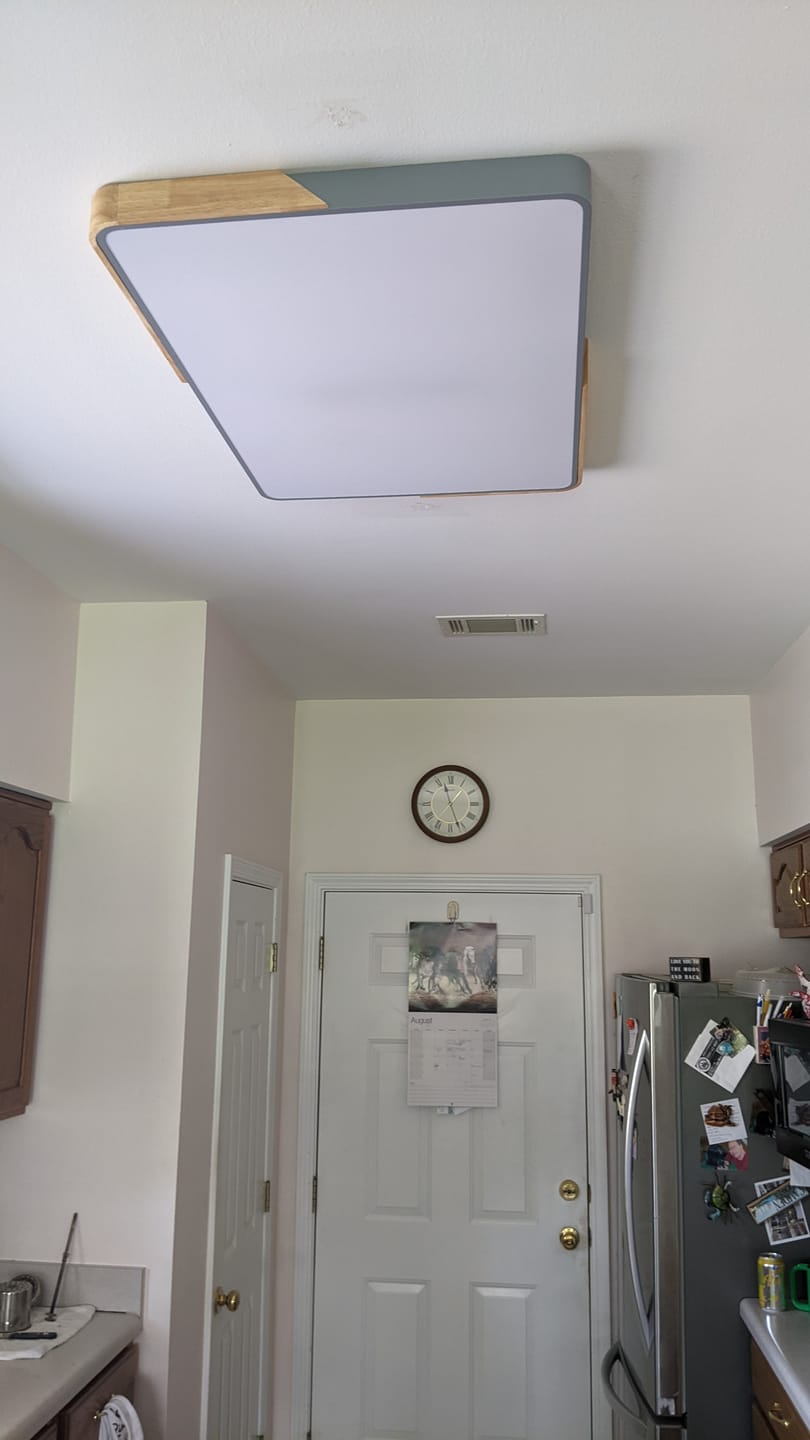 Customer photo review of Rectangle LED Flush Mount Light