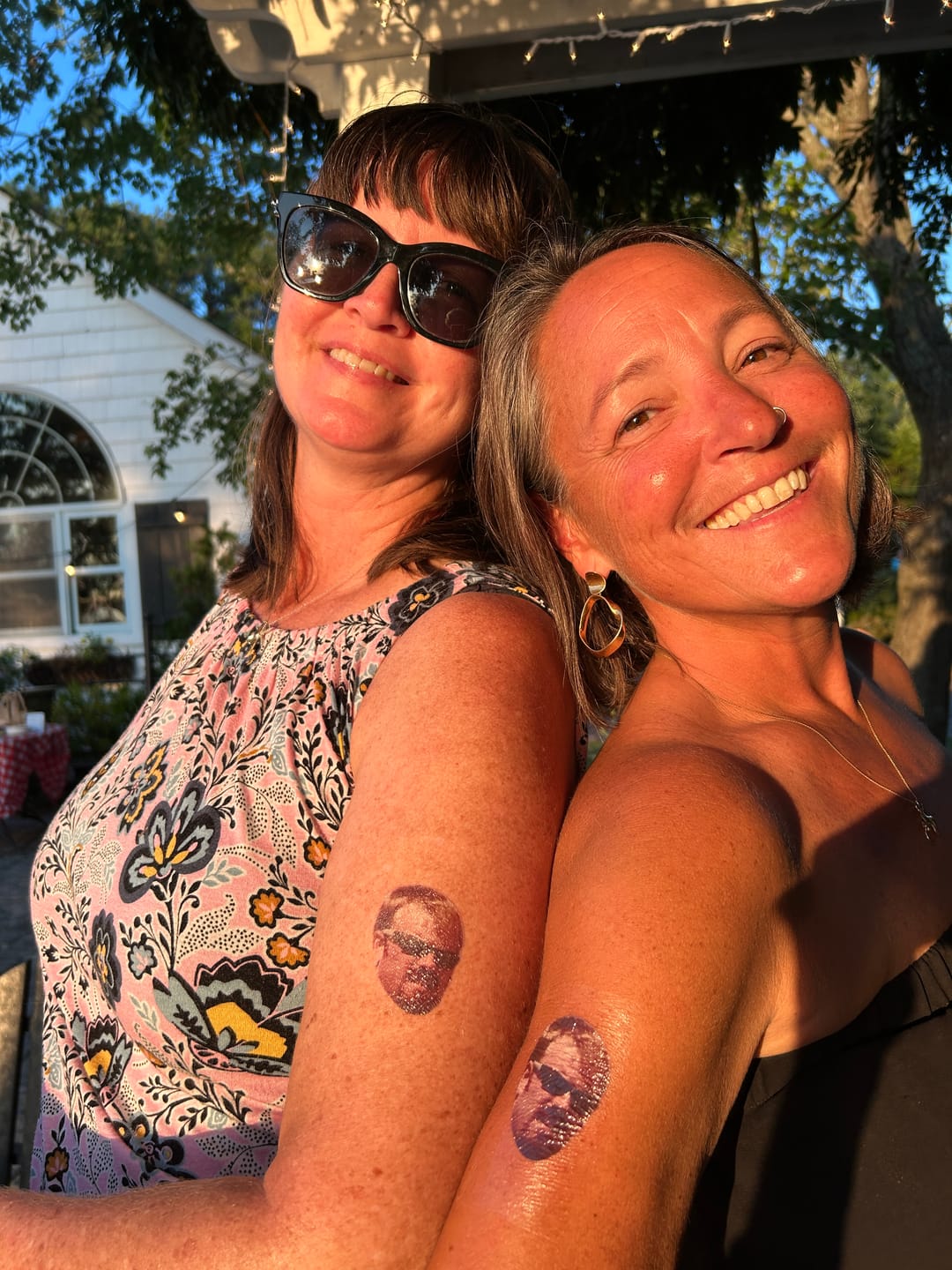 Customer photo review of Custom Photo Adult Face Temporary Tattoo